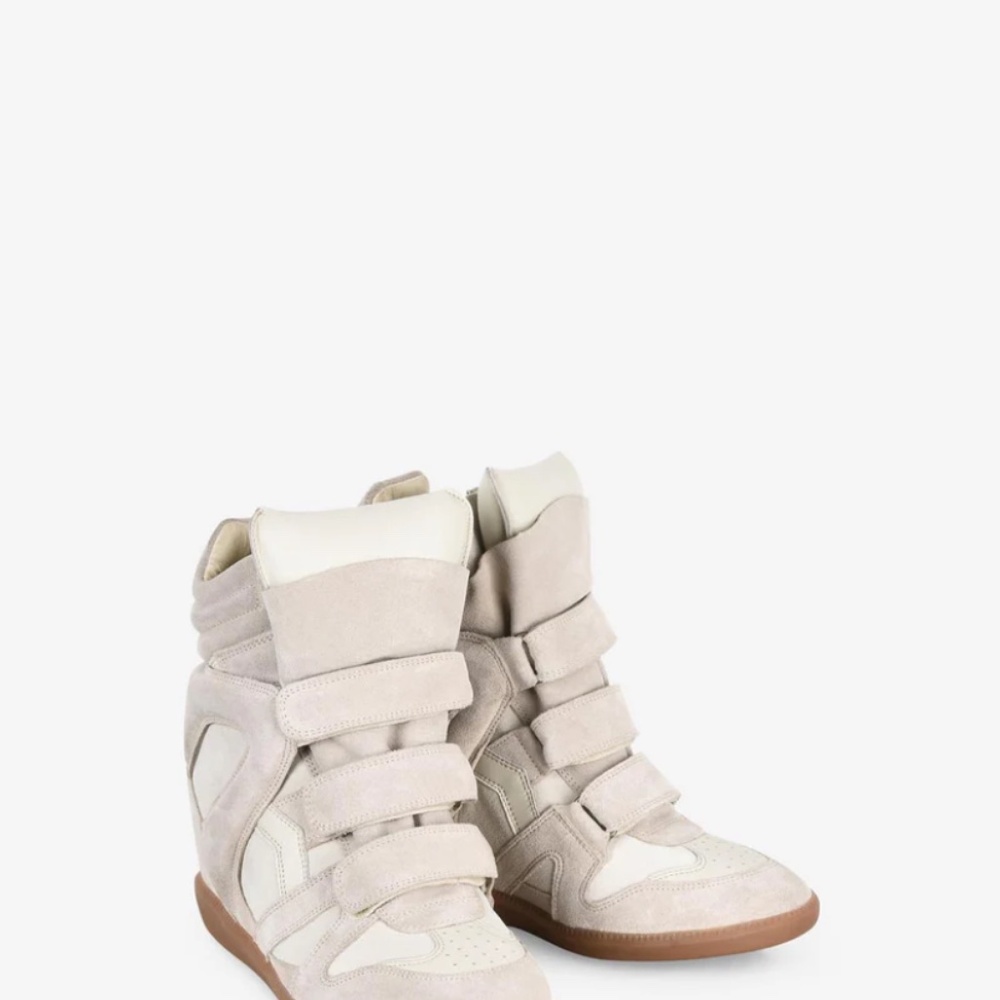 Isabel Marant Bekett Leather Sneaker Wedges - Picture 9 of 16